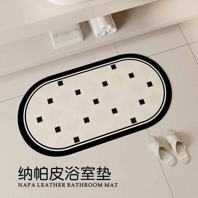 艺喜缘卫生间地垫浴室门口防滑脚垫吸水速干厕所洗手间硅藻泥现货图片