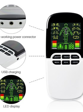 8 Mode Tens Unit Electronic Pulse Massager EMS Muscle Stimu