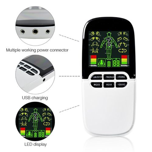 8 Mode Tens Unit Electronic Pulse Massager EMS Muscle Stimu