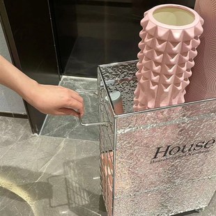 杜琥瑜伽垫收纳筐健身器材收纳筒收纳神器可移动夹缝收纳置物架