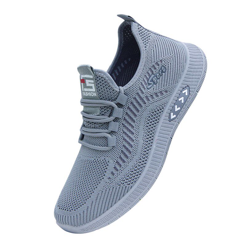 网鞋男款夏季透气一脚蹬轻便防滑软底薄款防臭百搭网面运动休闲鞋