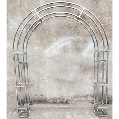 拱门桁架弧形铁艺长廊支架婚庆户外半圆拱形门花架爬藤架圆弧架子