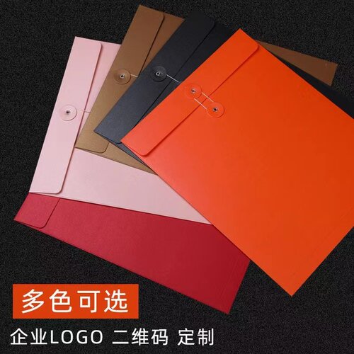 文件袋定制烫金珠光纸档案袋定制定做印刷logo装饰装修公司房