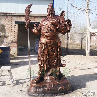 高档新品大型关羽玻璃钢铜像威武关公仿铜F雕像寺庙大型关二爷神