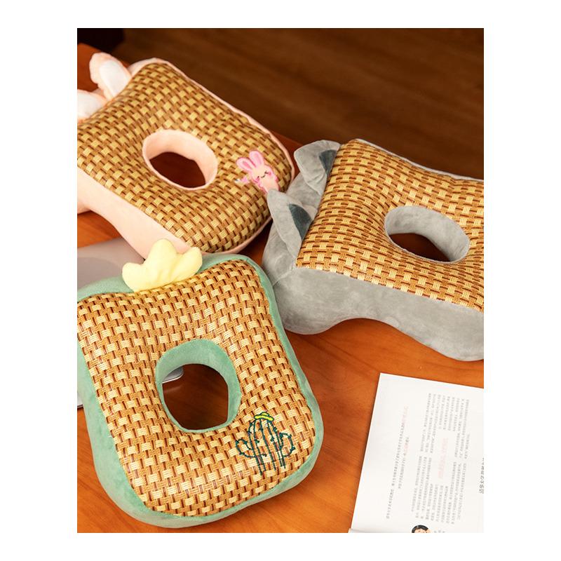 夏季冰丝凉席午睡枕头趴趴枕小学生趴桌上午休抱枕办公室睡觉神器