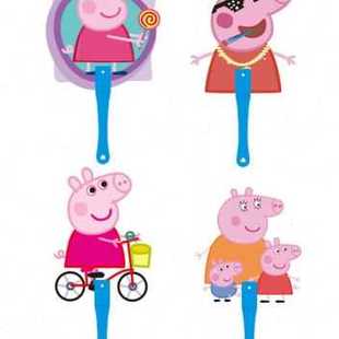 新品 厂销团扇卡通小扇子广告扇定制pp塑料宣传礼品定做中柄品 新款