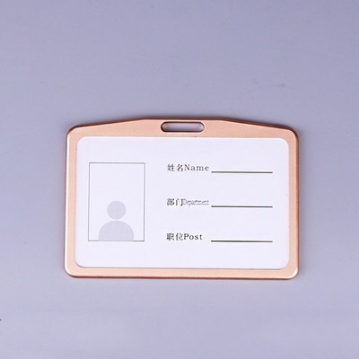 1PC Metal Business Card Holder Bus Card Case Id Holder Ski P