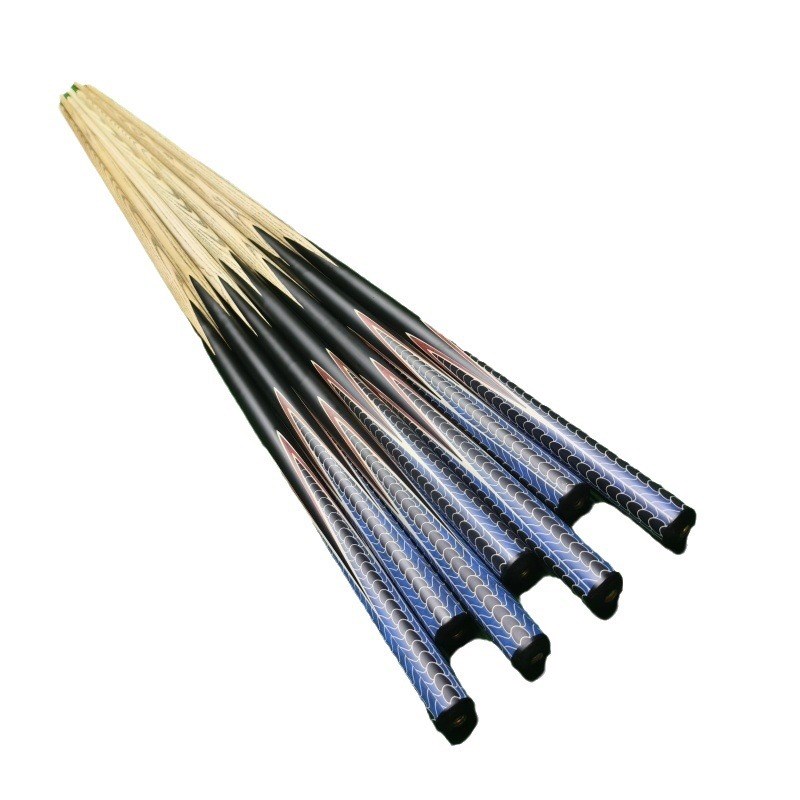 桌球杆黑八球房一体公杆台球杆美式大头波次杆分W体斯诺克球杆