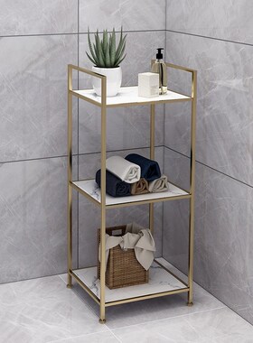 S588卫生间夹缝置物架浴室卧室简易客厅书架O墙角收纳储物层架落
