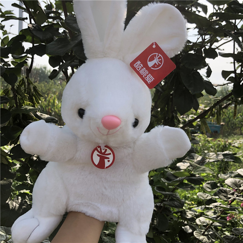 可张嘴手偶玩具动物手套嘴巴能动毛绒H娃娃套手上的玩偶幼儿园表