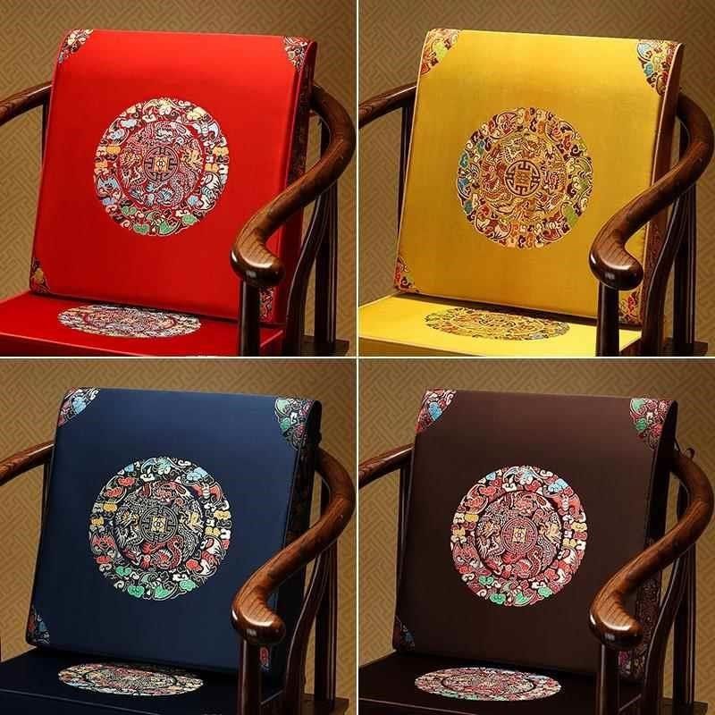 中式新椅垫海绵靠背靠垫枕夏季客厅实木圈椅餐桌椅防滑坐垫大靠包,居家布艺,腰靠垫,淘宝优惠券,粉丝福利购,淘宝优惠卷