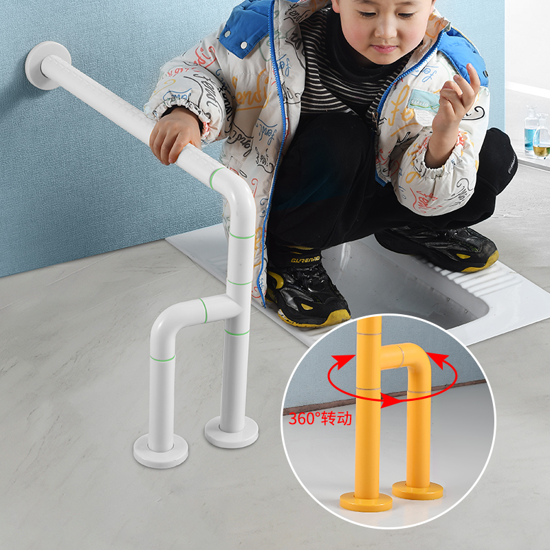 儿童蹲便器扶手定制公共厕所z商场幼儿园无障碍卫生间不锈钢栏杆