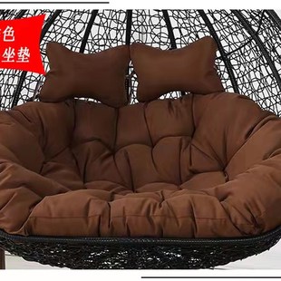 加厚防水吊椅坐垫吊篮秋千摇篮靠垫单双人可拆洗户外懒人吊床垫子