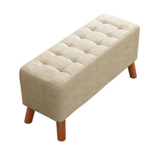 凳子家用小板凳懒人网红沙发木头凳子方凳小椅子布艺脚凳客厅坐墩