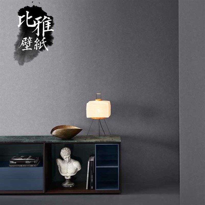素色无纺布哑光深灰色浅灰色黑色墙纸2024新款客厅卧室壁纸非自粘