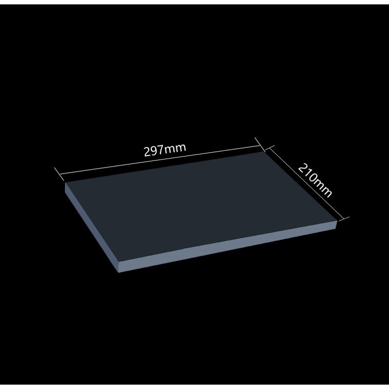 1piece Acrylic Board A4 Black Extruded Perspex Sheet PMMA Pl