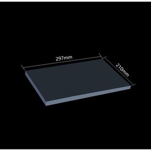 1piece Acrylic Board A4 Black Extruded Perspex Sheet PMMA Pl