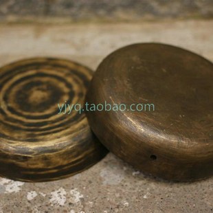 手工精制12公分青铜小马罗12CM小云锣 铜锣小锣青铜锣 铛铛单打锣