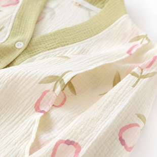 纯棉纱布月子服春秋天产后产妇哺乳孕妇睡衣女夏季 家居服喂奶 薄款