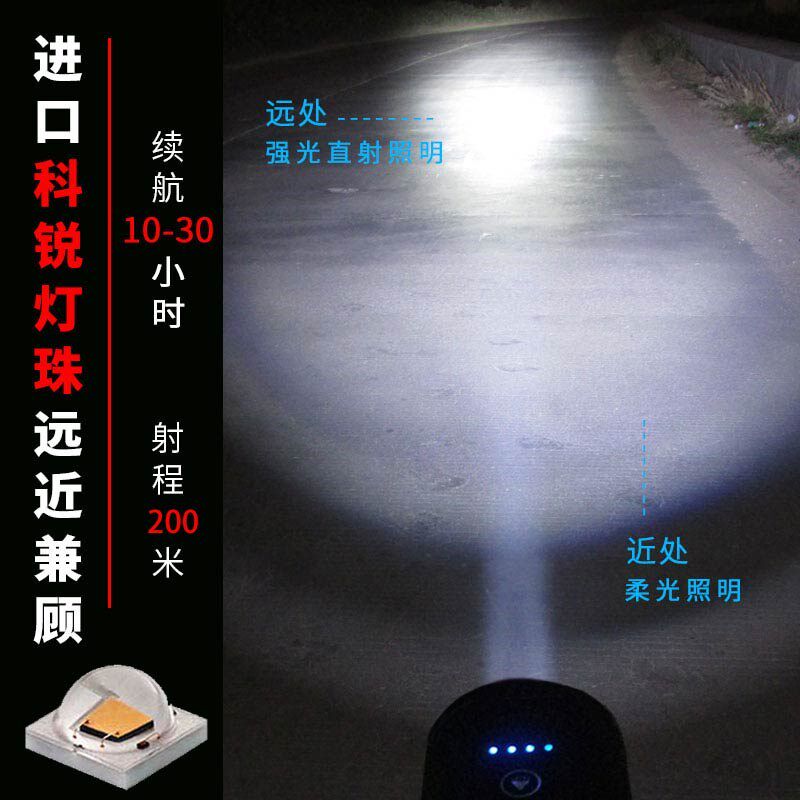 多功能强光手电筒便携式插卡蓝牙音箱自行车骑行音响山地单车前灯