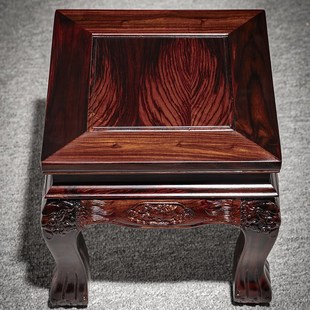 红木家具印尼黑酸枝客厅沙发茶几小凳子阔叶黄檀家用实木方凳矮凳