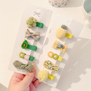 女宝宝发夹可爱全包碎发夹儿童发卡小夹子头饰婴儿不伤发布汗新款