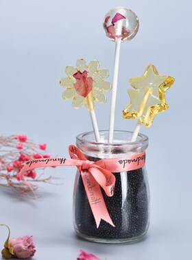 50pcs Solid Core Paper Lollipop Sticks 15/10/8.5cm Stick Lo