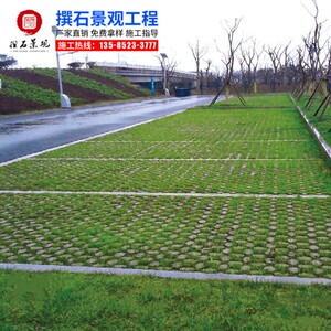 工厂销高承载植草地坪模具户外停车位现浇混凝R土停车场承接工程