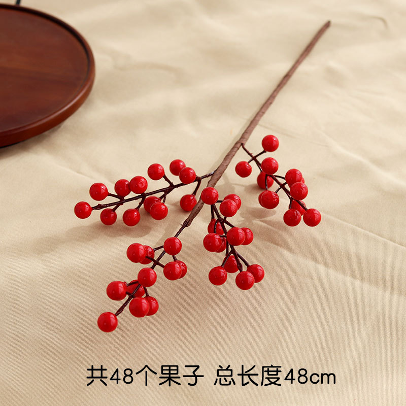 推荐Christmas home decoration flower simulation bouquet red