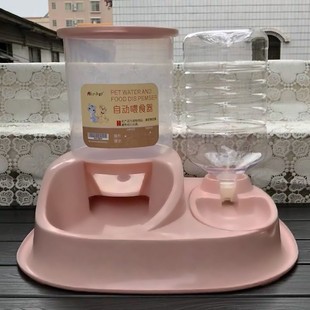 狗狗用品狗碗狗盆自动喂食器猫碗狗食盆狗双碗自动饮水器宠物用品