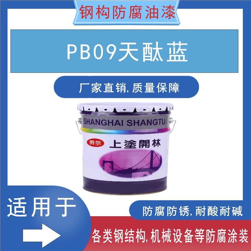 PB09天酞蓝油漆金属漆防腐漆防锈漆机械设备钢结构油漆-封面