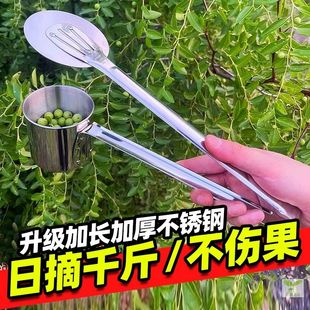 加厚不锈钢新款 摘酸枣神器工具z采摘山枣子专用摘水果枸杞小枣机