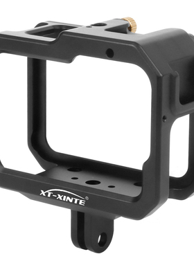 馨特 适用GoPro12/11/109相机兔笼金属侧盖边框防摔保护外壳1/4孔