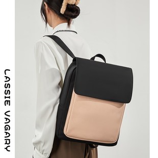 高级感小众男女双肩包商务通勤电脑背包设计感男士大容量学生书包