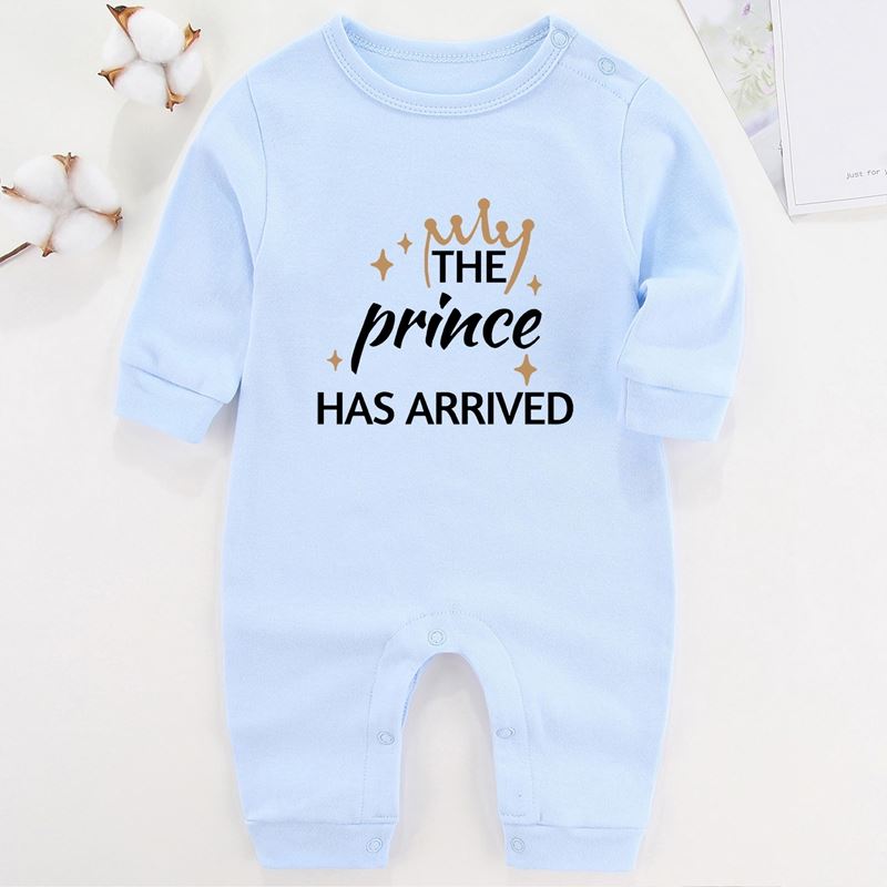 推荐The Prince Has Arrived Winter Baby Boy Clothes Newborn R