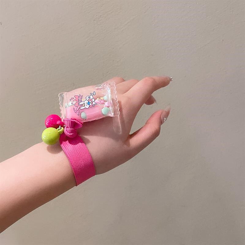 少女糖果彩色发绳个性百搭果冻手环皮筋两用发饰小清新头绳饰品
