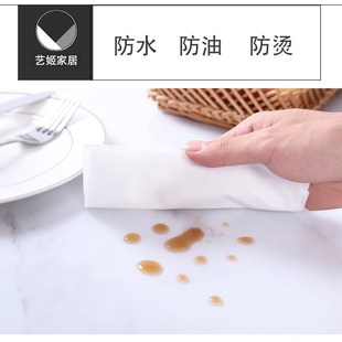 仿大理石纹茶几垫防水防油免洗塑料白色长方形pvc餐桌垫桌布台布