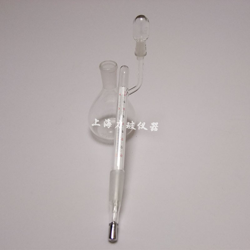 速发附温比重瓶密度瓶玻璃仪器25 50 100ml 比重瓶附温度计玻璃比