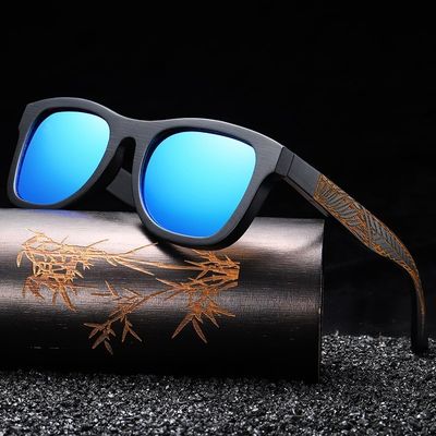 速发EZREAL Promotion Womens Mens  Bamboo Wooden Sunglasses