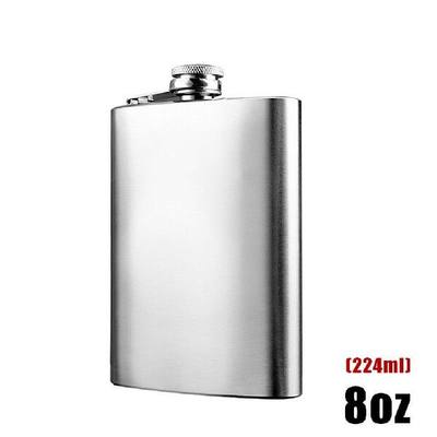 新品Travel Flagon Hip Flask Sliver Stainless Steel Vodka For