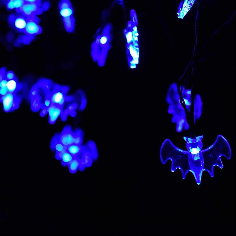 推荐Halloween Led String Lights Pumpkin Ghost Maple Leaves D