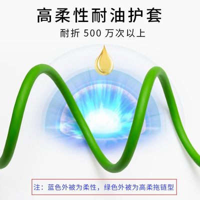 工业级屏蔽成品以太网线高柔性拖链EtherCat 伺服双绞8芯网络跳线