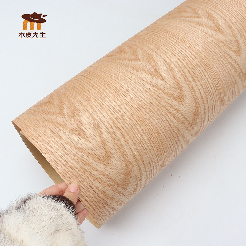 红橡木皮天然贴面翻新 音箱薄皮 装饰 手工贴皮 W实木饰面板皮