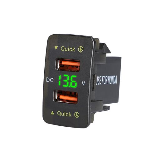 36W  Car Charger QC3.0 Dual Port 12V USB Charger Socket