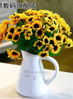 14/15 Heads/bouquet Elegant Artificial Sunflower Silk Flower