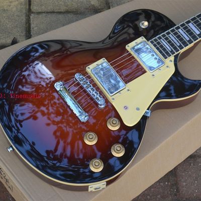 速发Custom电吉他 LP electric guitar 中间红棕圈边 BJ-95