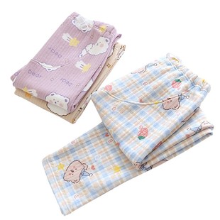 孕妇睡裤春秋纯棉孕晚期保暖外穿托腹裤冬天秋款产妇孕期家居裤女