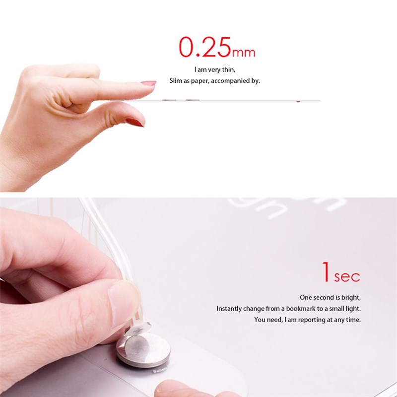 *Mini portable led book light, Buttom battery bookmark led r