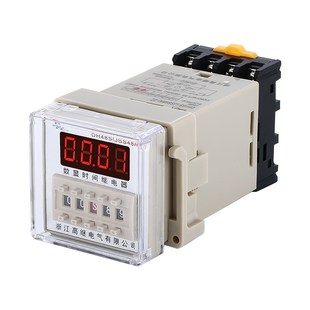 JSS48A 高继循环数显时间继电器DH48S DC24V S1Z2Z带底座 220V