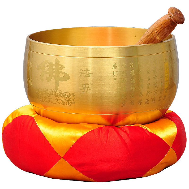 极速发货高品质特大号心经铜磬全铜佛堂寺l庙法器铜罄铜庆引罄佛